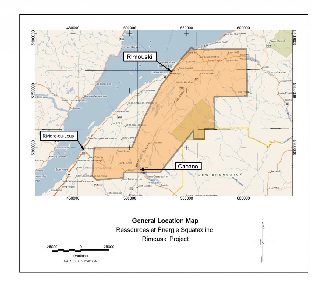 Couverture du levé aéromagnétique HRAM réalisé en août 2009